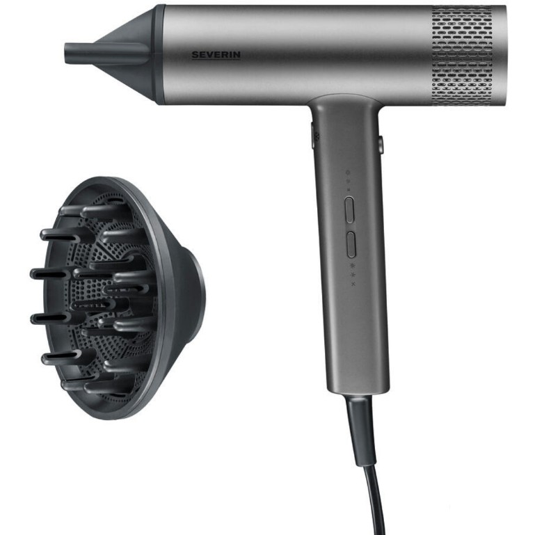 Tharëse për flokë SEVERIN S-Style Speed Pro HT 0169 / BLDC / 2000W / Ionic / 3 Temperatura / 3 Shpejtësi / Cool Shot / 2.8m – Argjend