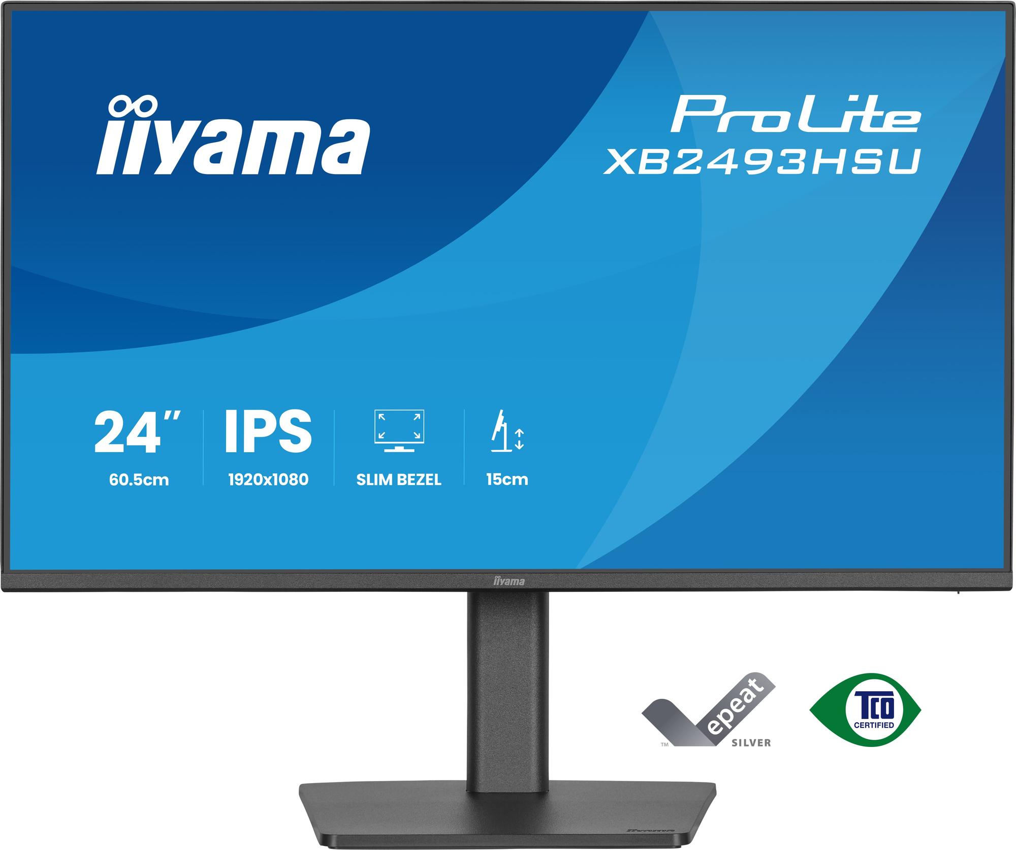 Monitor iiyama ProLite XB2493HSU / XB2493HSU-B1 / 23.8" / Full HD IPS / 120 Hz / 1 ms / HDMI + DisplayPort + USB – Zezë