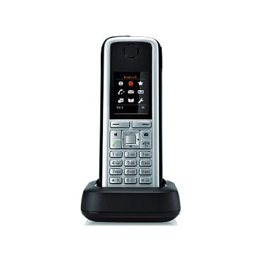 Telefon VoIP Unify OpenStage M3 / L30250-F600-C400 / DECT / IP65 / Ekran TFT 1.8" / Bluetooth / Alarm Emergjent / 500 Kontakte / Jack 2.5 mm – Zezë/Argjendtë