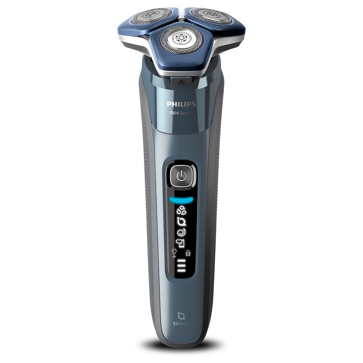 Makinë e rrojës Philips Series 7000 S7882/55 / SkinIQ / 45 SteelPrecision / 360-D Flex / Bluetooth / Wet & Dry / 60 Min – Blu/Argjend - 2