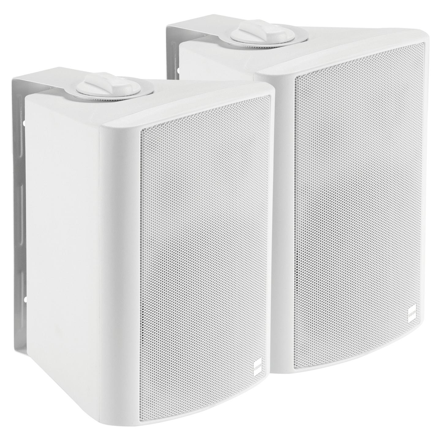Altoparlantë Vision SP-900P / 2-Way / 2x27W / 5.25" Woofer / RCA & 3.5mm - Bardhë