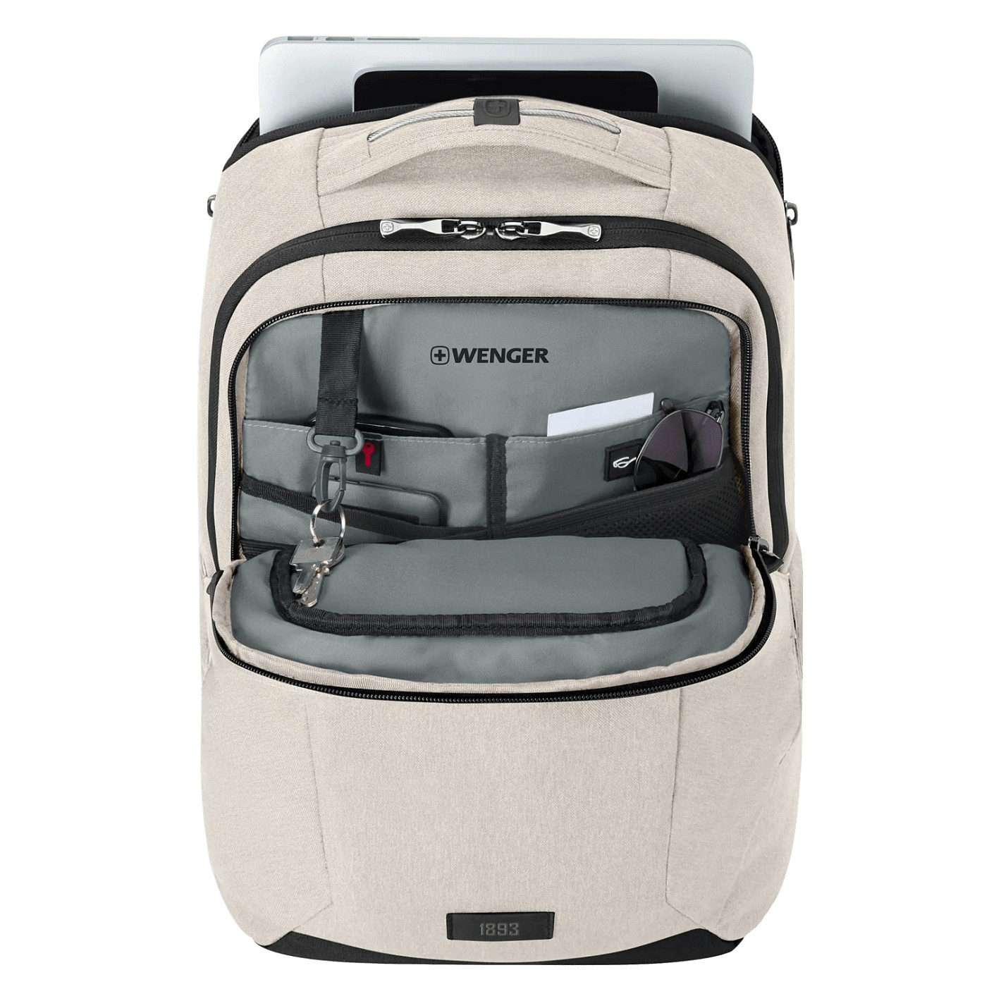 Çantë për laptop Wenger SwissGear MX Professional / Backpack / 16" / 21 L / Polyester / 10" Tablet / Padded Laptop Compartment / Organizer / Trolley Strap - Bezhë - 3