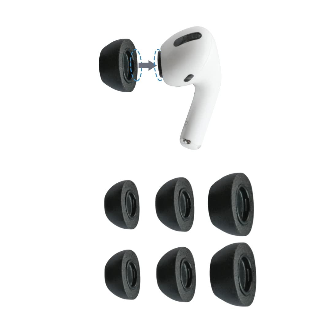 Aksesorë për Kufje Comply për Apple AirPods Pro Gjenerata 1 dhe 2, Madhësi të Përziera - Zezë - 2