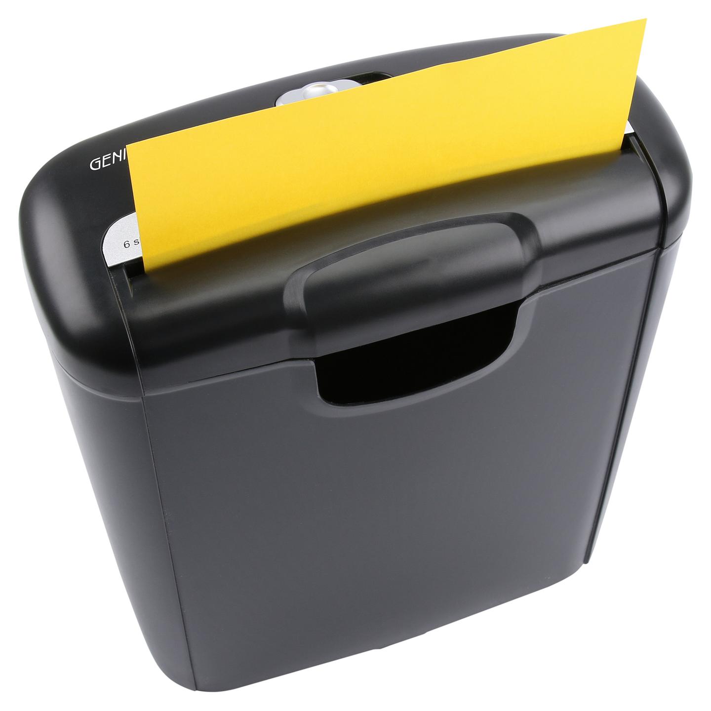 Shredder GENIE 240 S, Strip-Cut, P-2, 6 fletë, 6mm, 10L - Zezë - 3