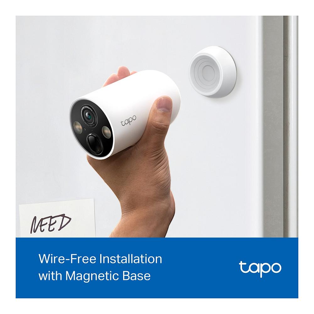 Kamerë Sigurie IP CCTV TP-Link Tapo C425, 4MP, 2K QHD, 2.1mm, Wi-Fi, 150°, Color Night Vision, AI, IR 15m, Bateri 10000mAh, IP66 - Bardhë - 5