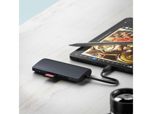 Hub Satechi ST-P8KED / 4x USB-C / 1x HDMI 8K / Ethernet / SD / 1x USB-C 85W – Zezë - 5
