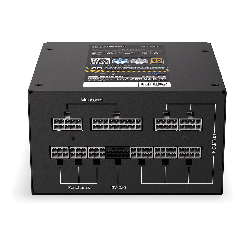 Furnizues Energjie Endorfy Supremo FM6 / 1000W / ATX 3.1 / 80 PLUS Gold / Fully Modular - Zezë - 11
