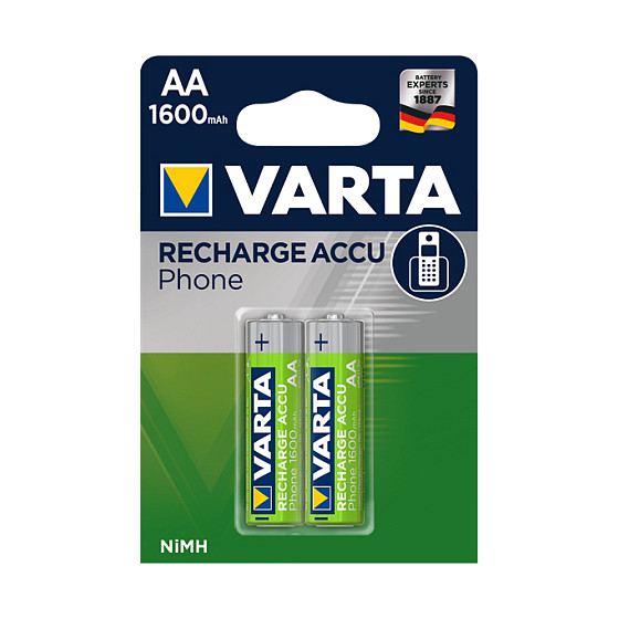 Bateri Varta AA 1.2V (HR06) Recharge Accu / 2-Pack - 1