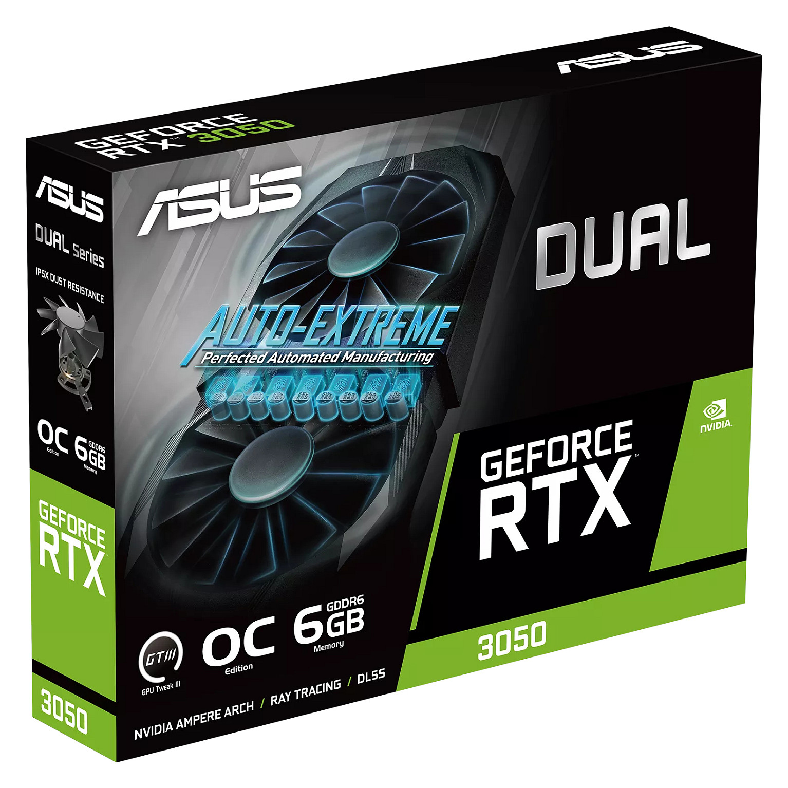 Kartelë grafike NVIDIA RTX 3050 6GB GDDR6 ASUS Dual OC - 9