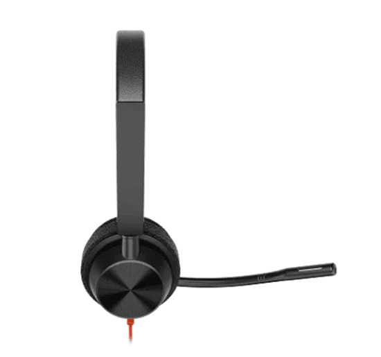 Kufje me kabllo HP Poly Blackwire 3320 Stereo, USB-C, me Adapter USB-C në USB-A, Microsoft Teams – Zezë - 3