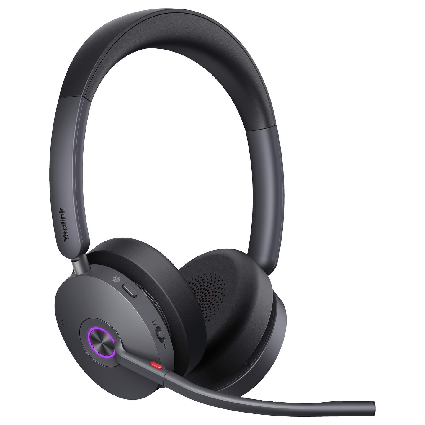 Kufje pa kabllo Yealink WH68 Hybrid Teams / DECT / Bluetooth 5.3 / 30mm / 150m / 16 orë / ANC - Zezë