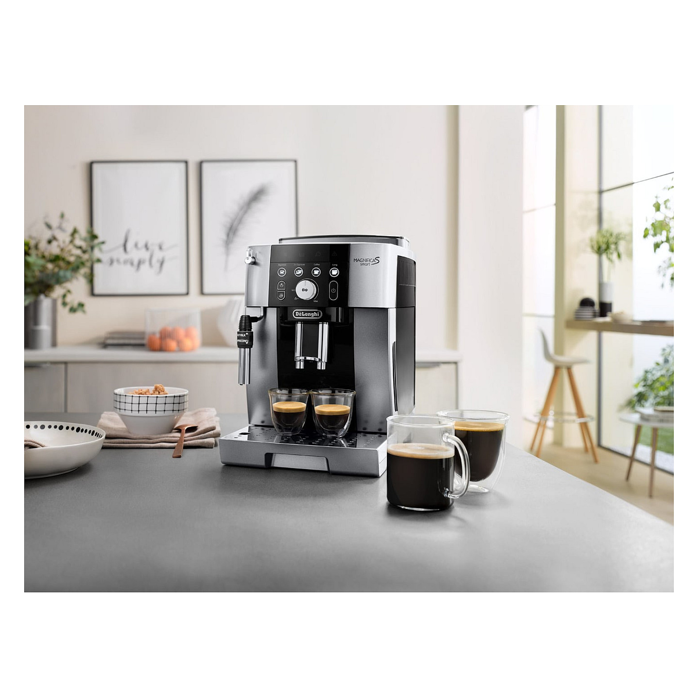 Aparat për kafe DeLonghi Magnifica S Smart / Hiri/I zi - 5
