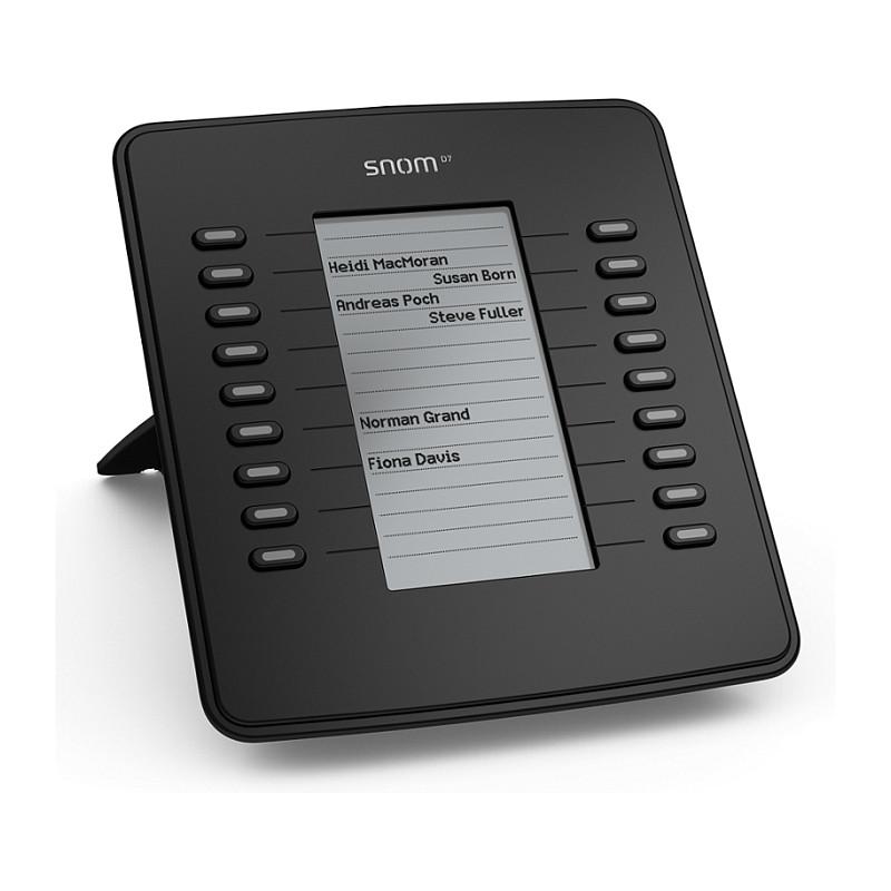 Modul Zgjerimi për Telefon VoIP Snom D7, 18 Taste LED, Ekran LCD, USB 2.0 - Zezë