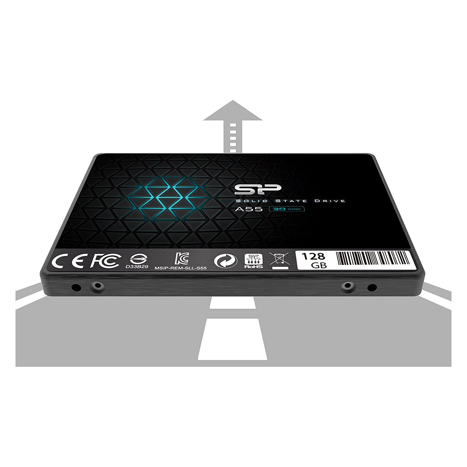 SSD të Brendshme Silicon Power A55 2.5" / 128GB / SATA III / 3D NAND TLC - 5
