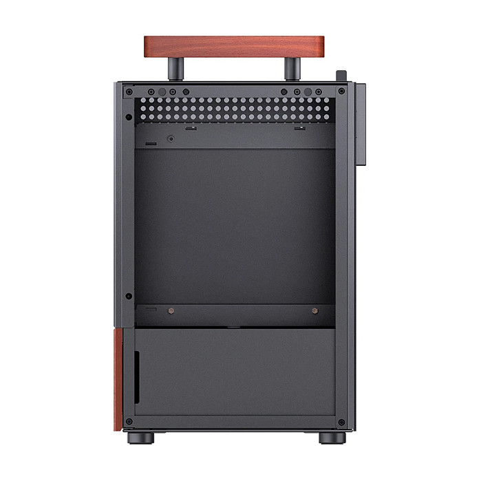 Kasë PC JONSBO T6 / Mini Tower / Mini-ITX / Tempered Glass / Wood - Zezë - 21