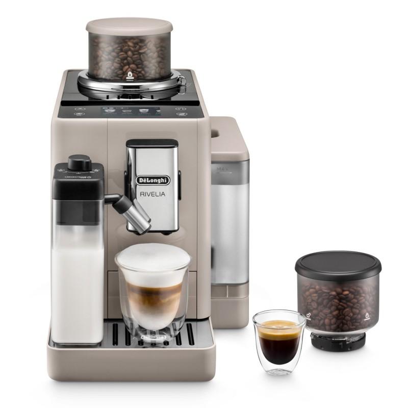 Aparat për kafe De'Longhi Rivelia / Auto / 19 Bar / 1.4L – Krem - 1