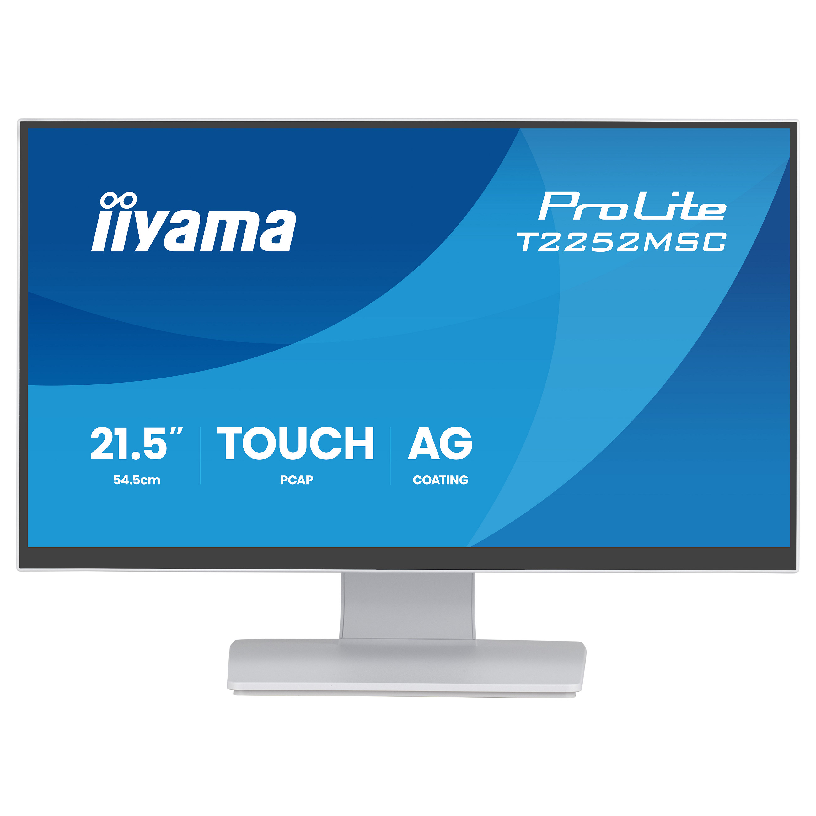 Monitor iiyama ProLite T2252MSC-W2AG / 22.5"/ Full HD IPS / LCD / Touchscreen / 100 Hz / 5 ms / HDMI+USB+DP+HDCP - Bardhë - 3