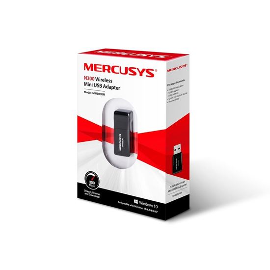 Mercusys N300 Wireless USB Adapter MW300UM WiFi 4 300Mbps Mini Dongle - 2