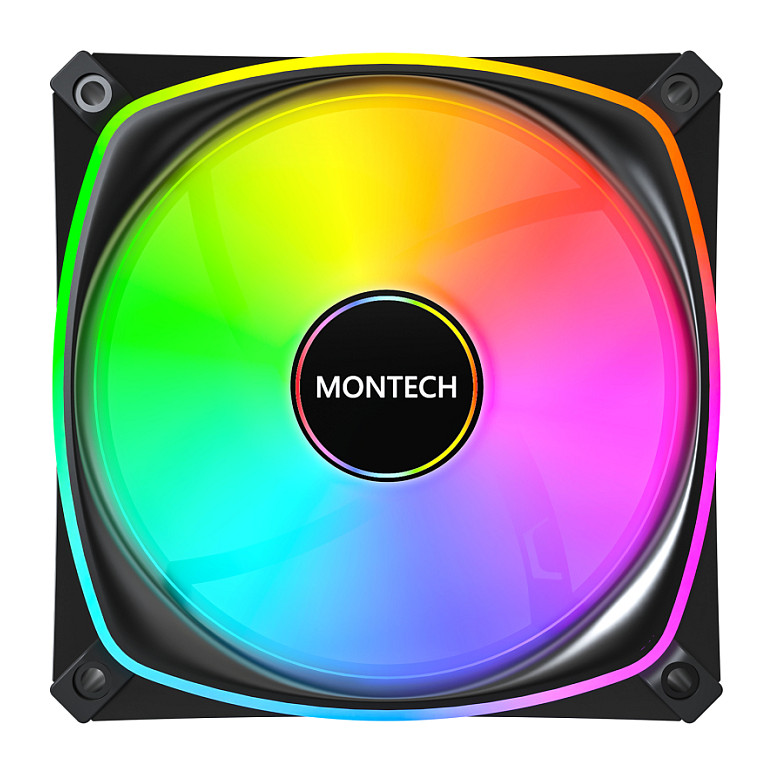 Ftohës për Kasë Montech AX120 PRO / 120mm / 600-1600 RPM / ARGB / PWM – Zezë - 3