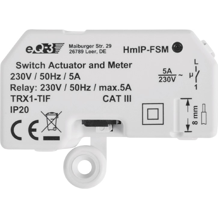 Homematic IP Schalt-Mess-Aktor - Unterputz - 2
