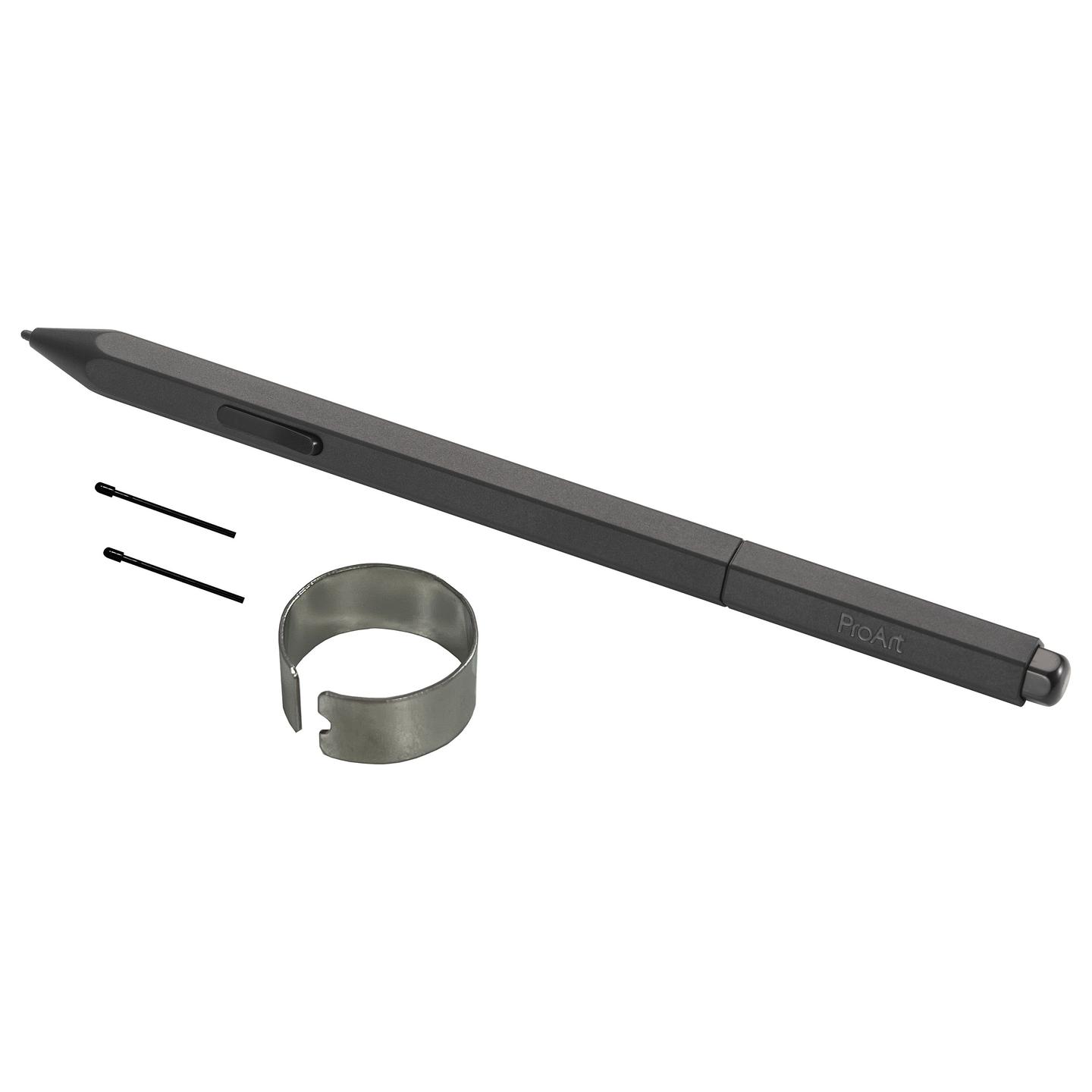 Laps ASUS ProArt Pen MPA01 / Wacom EMR / 4096 Nivele Presioni / Tilt 40° / Fshirës Digjital / 1 Buton Shortcut / Pa Bateri - Zezë - 5