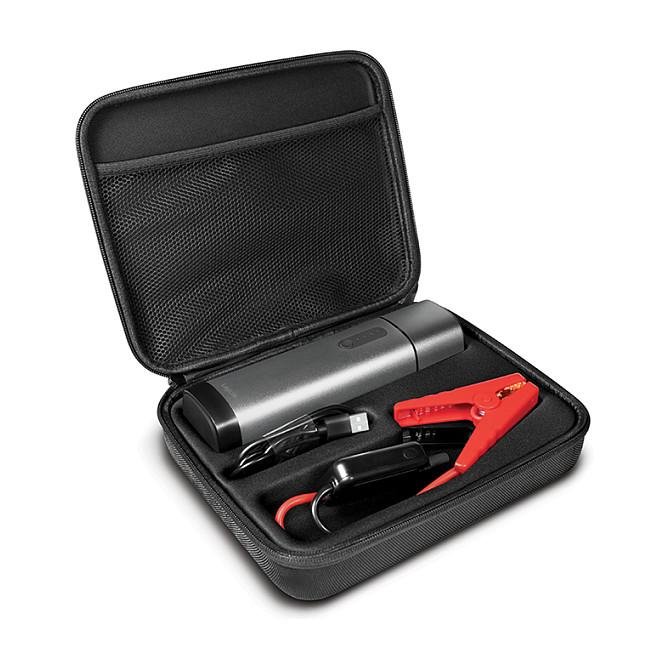 Powerbank Jump Starter LogiLink PA0266 / 10.000mAh / 37,5W / 2x USB-A / 500A / 12V / LED - Gri metalike - 6
