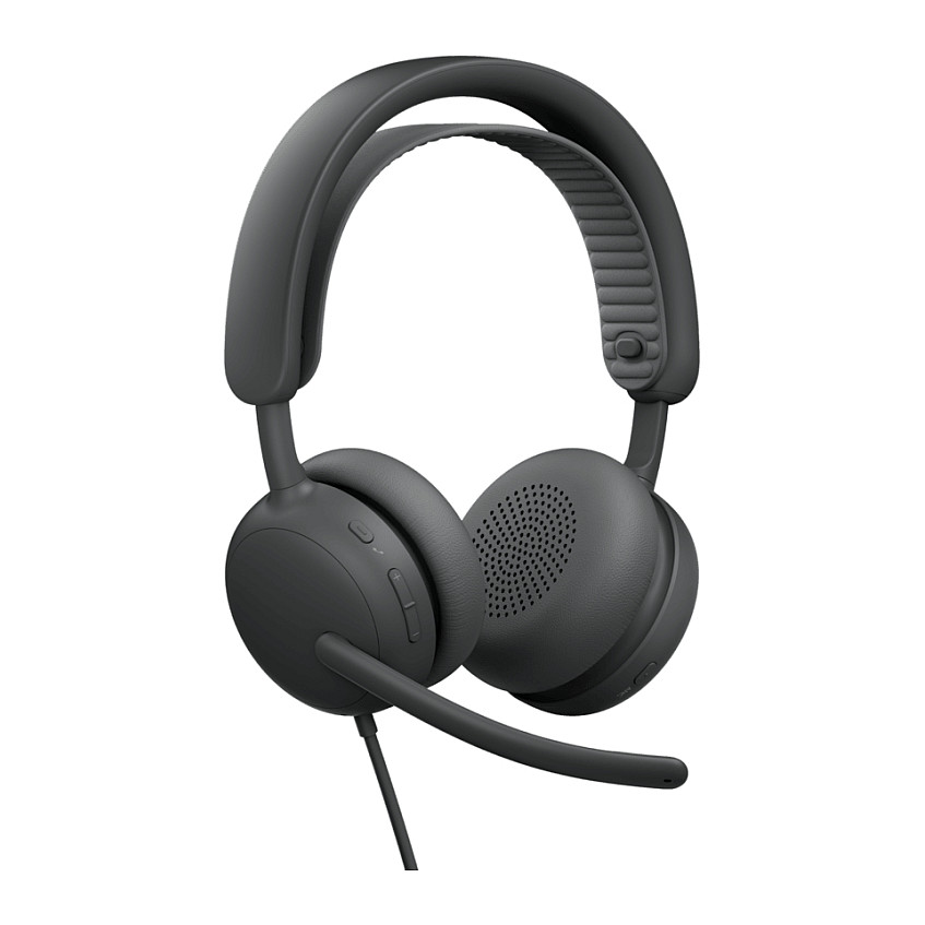 Kufje me kabllo Logitech Zone Wired 2 / USB-C & USB-A / ANC - Graphite - 4