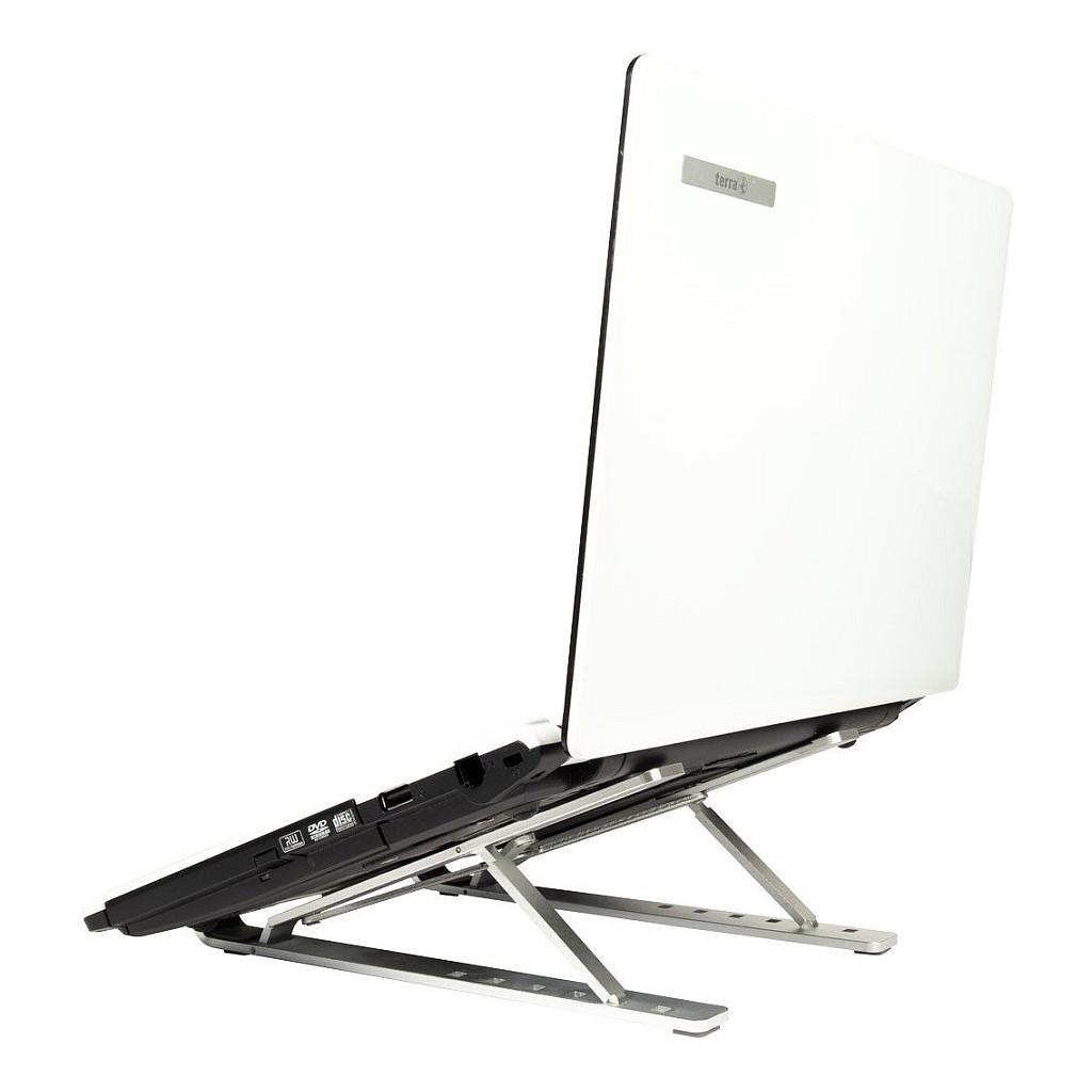 Mbajtës për Laptop Inter-Tech NBS-200, 11"-15.6", i Palosshëm, 7 Nivele, 55-155mm, deri 40kg, Aluminium - Argjend - 4