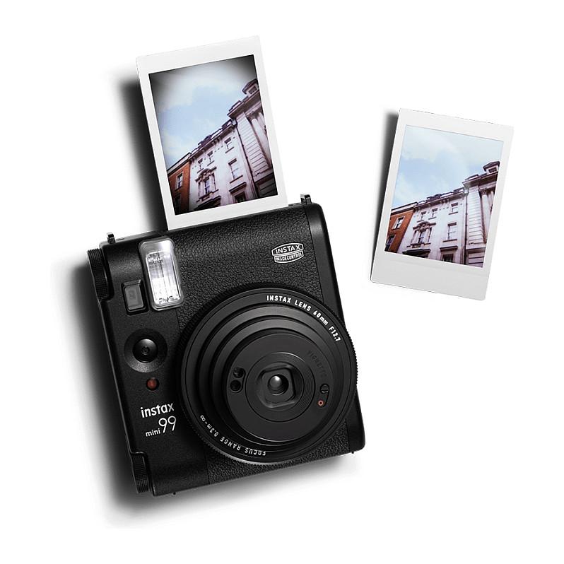 Kamerë instant Fujifilm Instax Mini 99 / 60mm F12.7 / Makro / Standard / Peizazh / Parallax Correction / 6 Efekte Ngjyrash / 5 Nivele Ndriçimi / Self-Timer / Flash Automatik - Zezë
