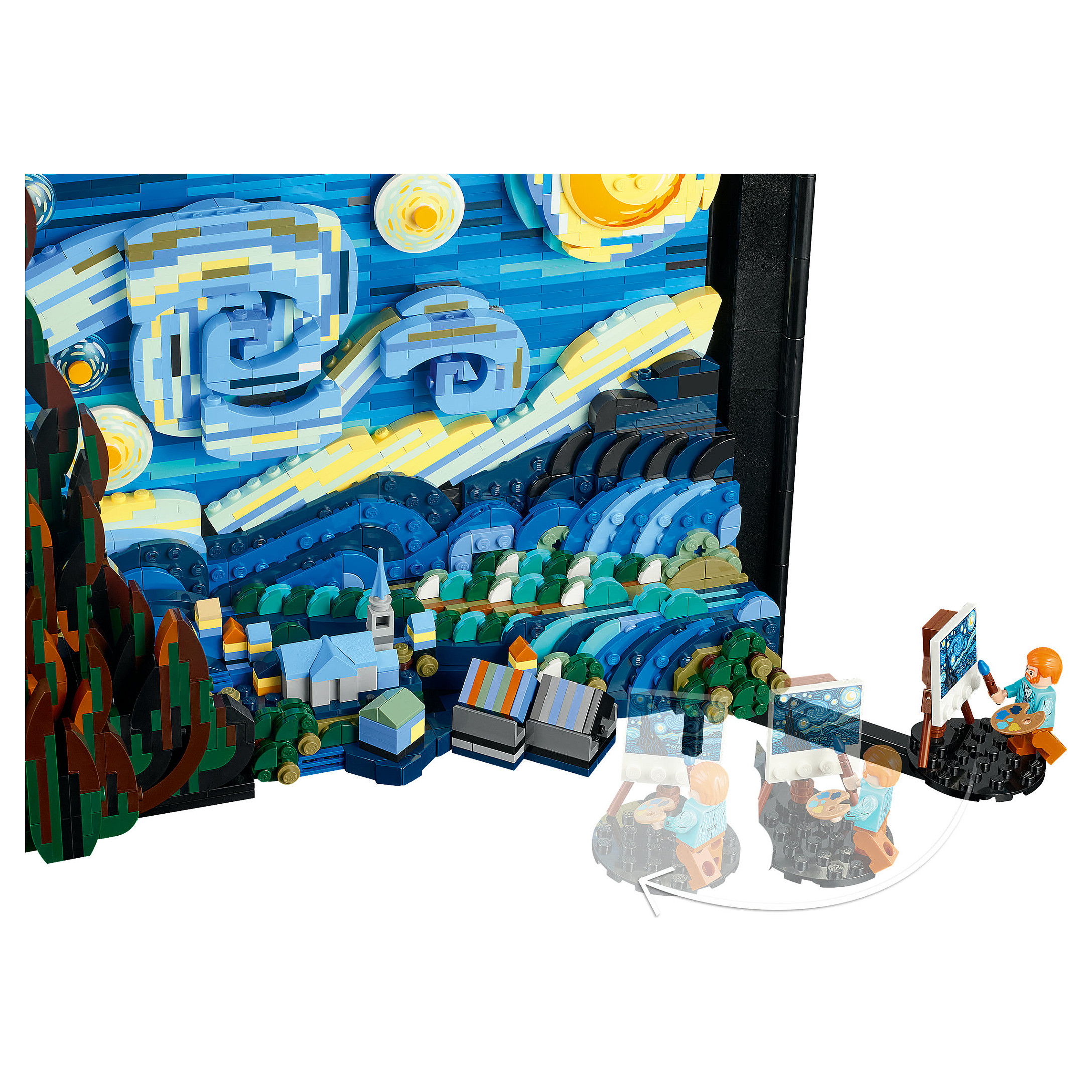LEGO Ideas Vincent van Gogh – The Starry Night - 3