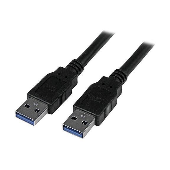 Kabllo USB StarTech.com USB3SAA3MBK, USB 3.0, USB-A Mashkull në USB-A Mashkull, 5Gbps, 3m - Zezë