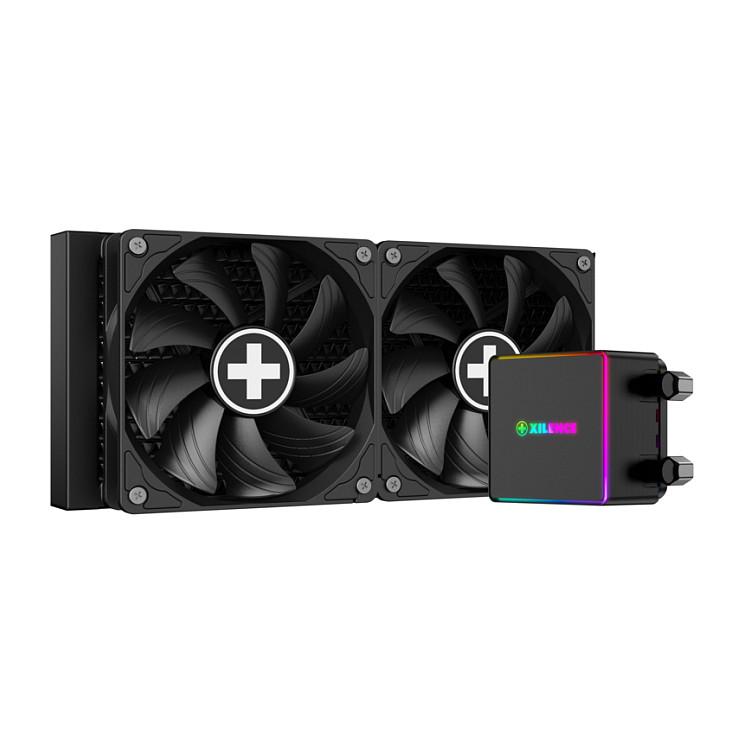 Ftohës për Procesor Xilence LiQuRizer RGB XC982, 240mm, 300W TDP, 2x120mm, ARGB - Zezë
