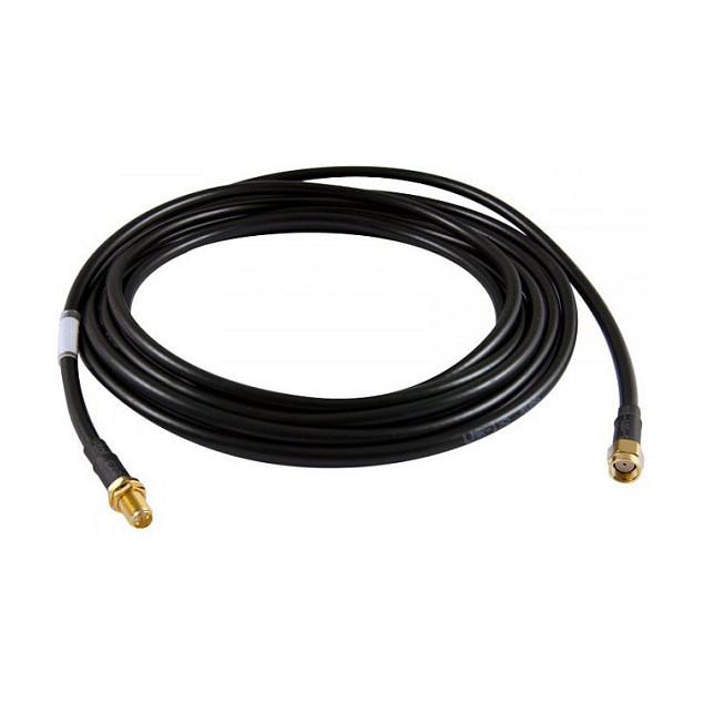 Kabllo për Rrjet ALLNET LMR-195, R-SMA Male në R-SMA Female, 200cm - Zezë
