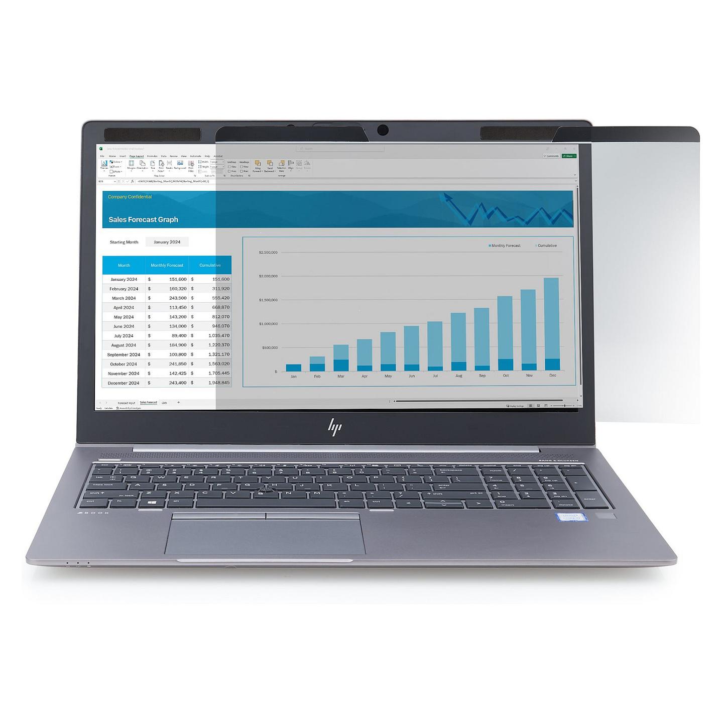 Filtër Privatësie StarTech.com 161LM-PRIVACY-SCREEN, 16", 16:10, ±30°, Microlouver - Transparent - 4