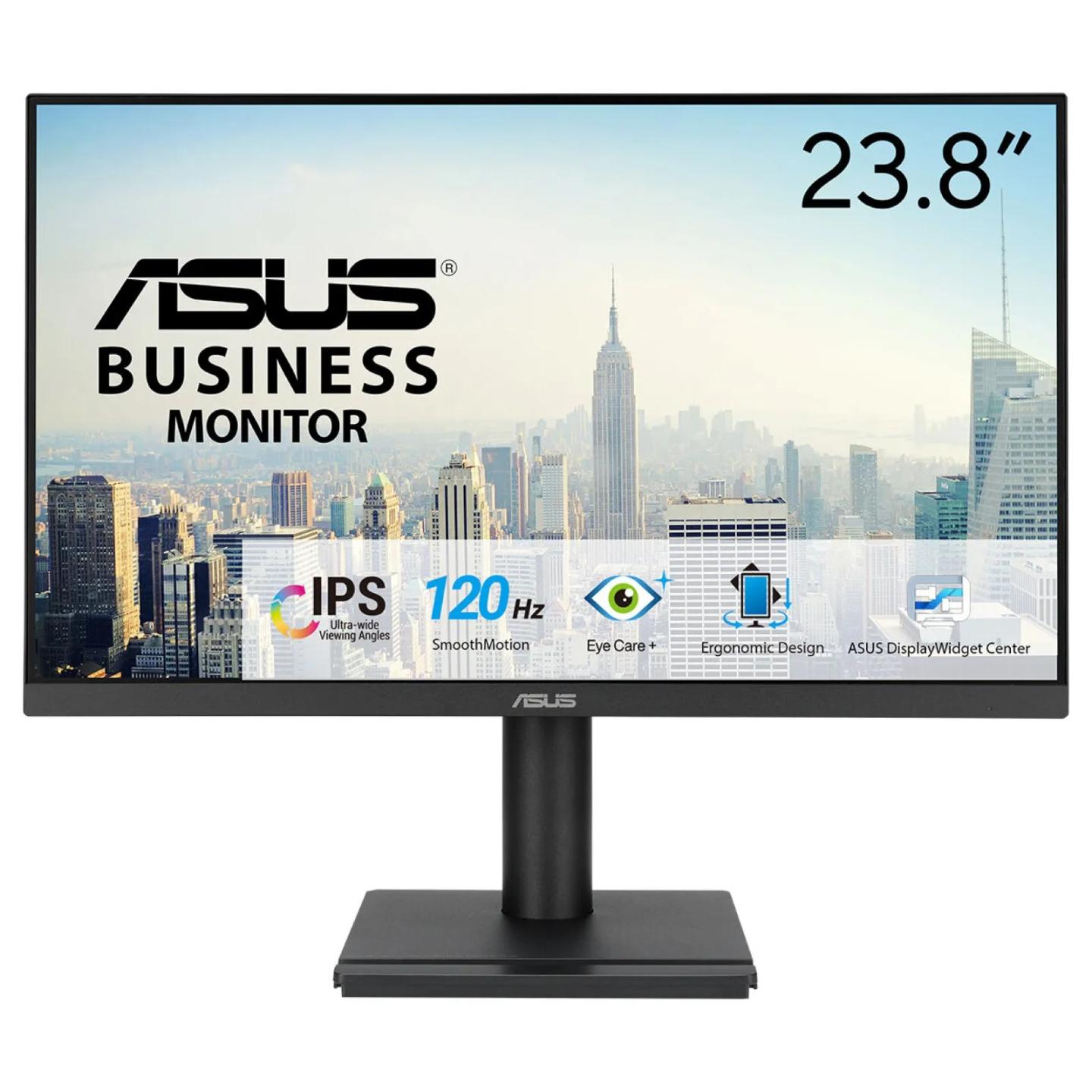 Monitor ASUS VA249QGSE / 23.8" / Full HD IPS / 120Hz / 1ms / HDMI+DisplayPort+VGA - Zezë