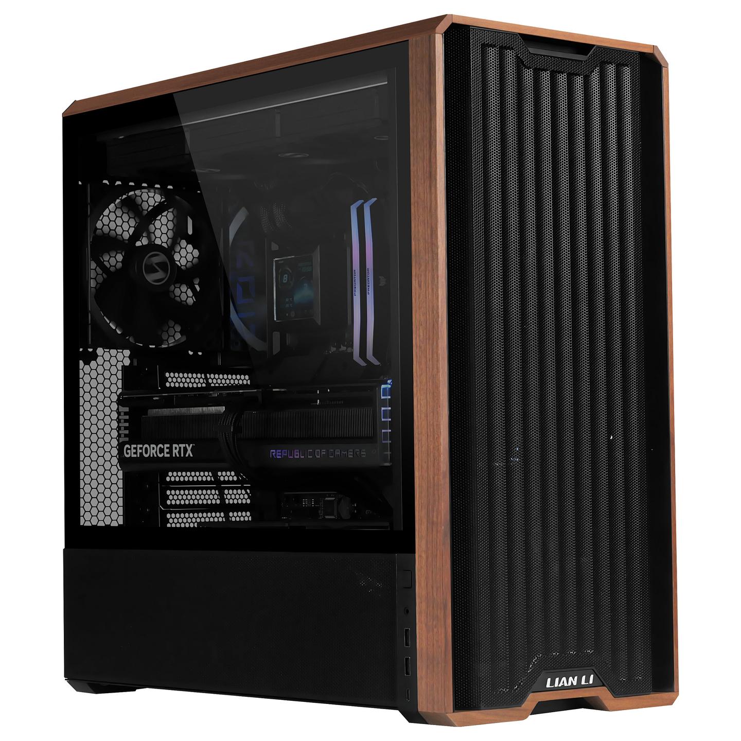Kasë PC Lian Li LANCOOL 217 / Midi Tower / E-ATX / 2x 170mm + 1x 140mm Fan / Tempered Glass - Zezë - 8