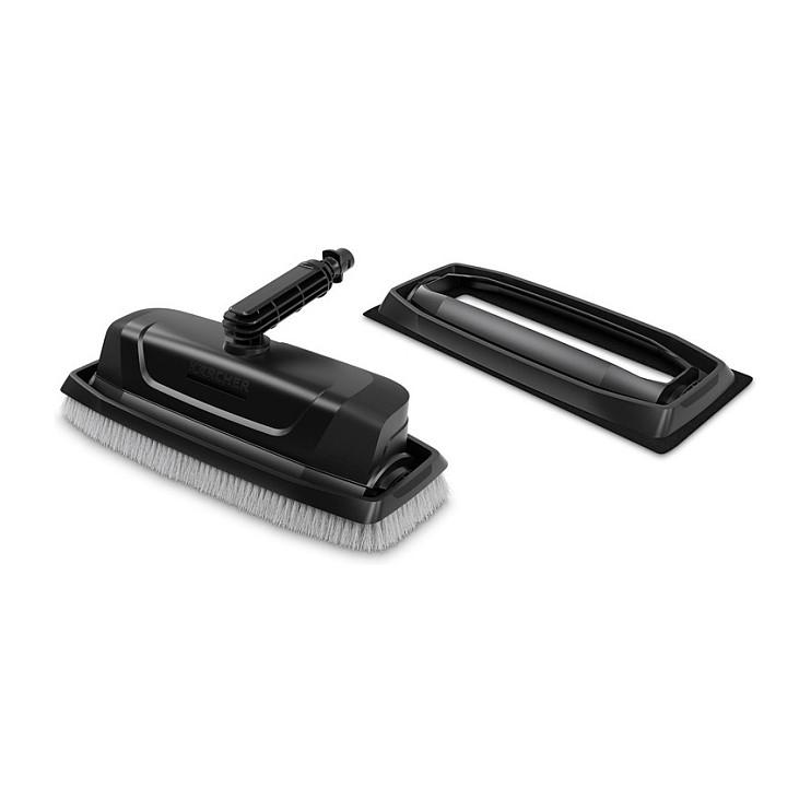 Aksesorë për Fshesë Kärcher 2.644-191.0 / Facade & Glass Cleaning Kit / 4 High-Pressure Nozzles / Brush Frame / Microfiber Frame / K2–K7 – Zezë - 1