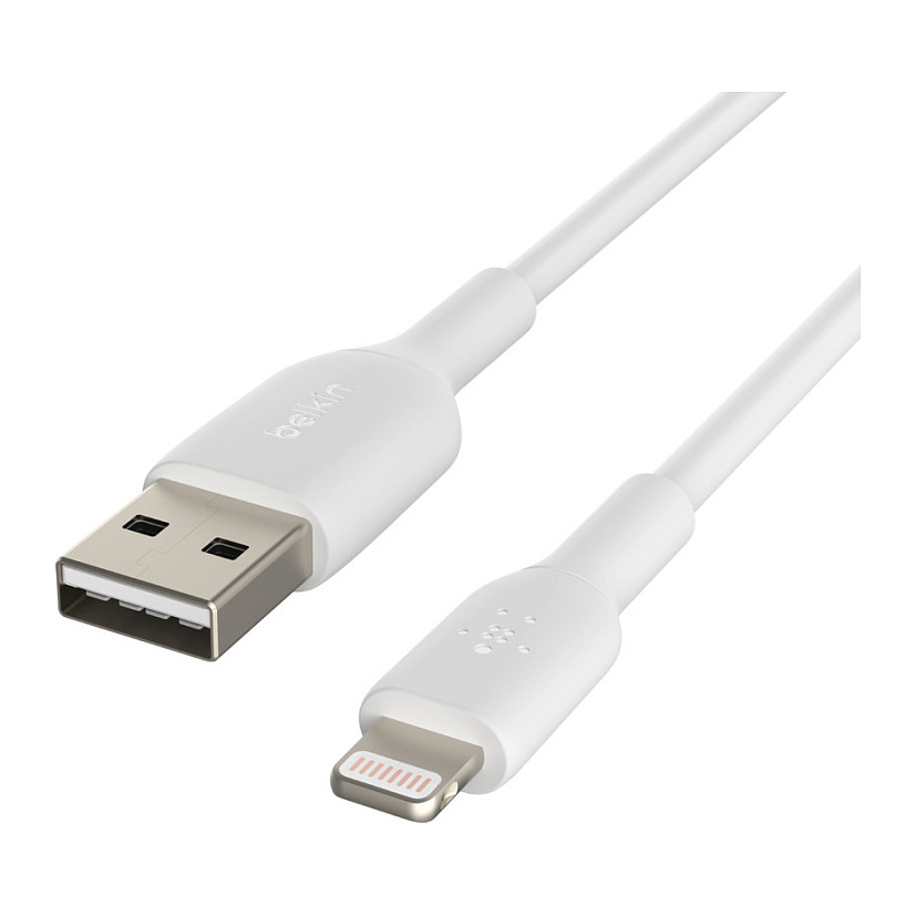 Kabllo Belkin CAA001BT1MWH / Lightning → USB-A / 1m – Bardhë - 5