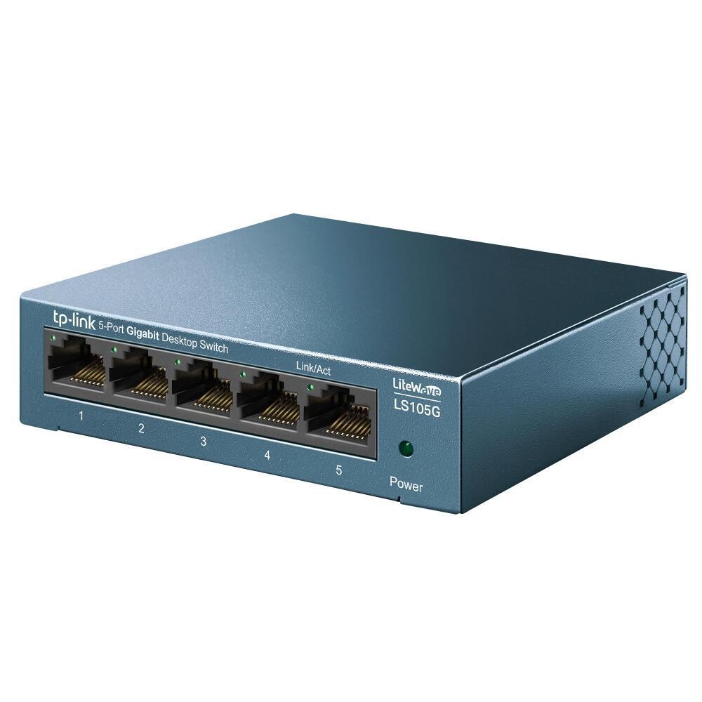 TP-Link Switch LS105G / 5-Port / Gigabit / 10/100/1000 Mbps / RJ45 / Plug and Play – Zezë - 2