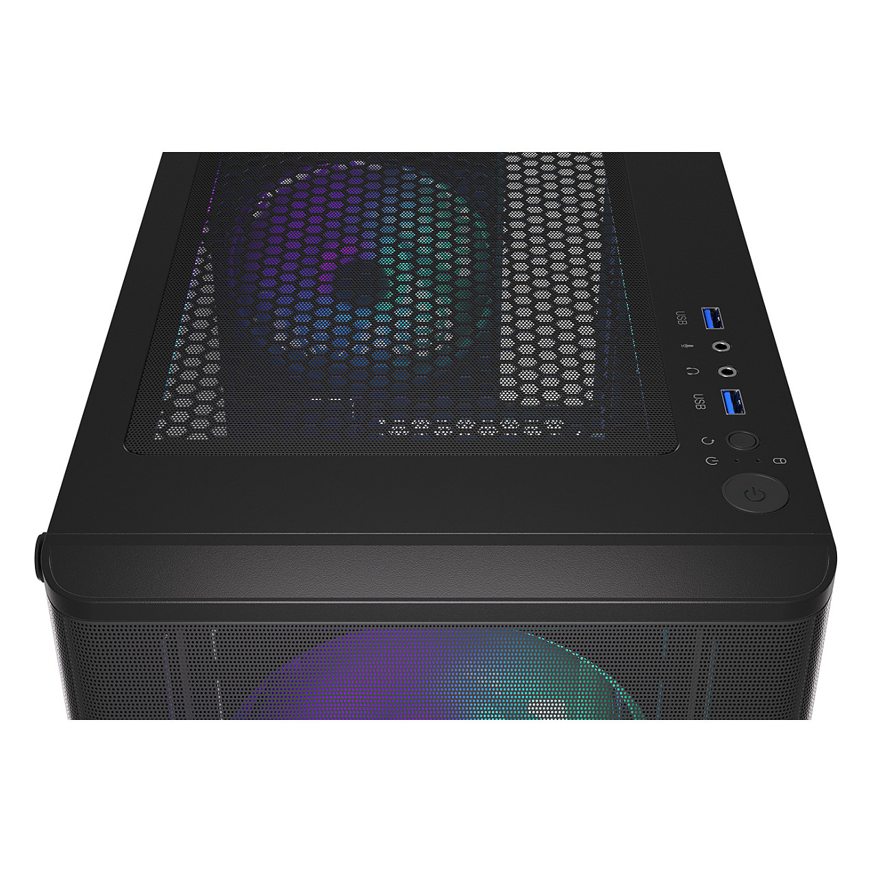 Kasë PC ENDORFY Ventum 200 ARGB / Midi Tower / ATX / 3x 120mm + 1x 120mm ARGB Fan / Tempered Glass - Zezë - 21