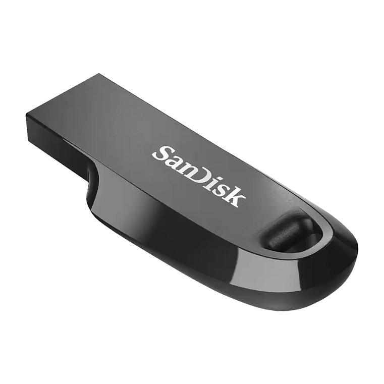 USB Flash Drive SanDisk Ultra Curve, 128GB, USB 3.2 Gen 1, 100MB/s Read - Zezë - 3