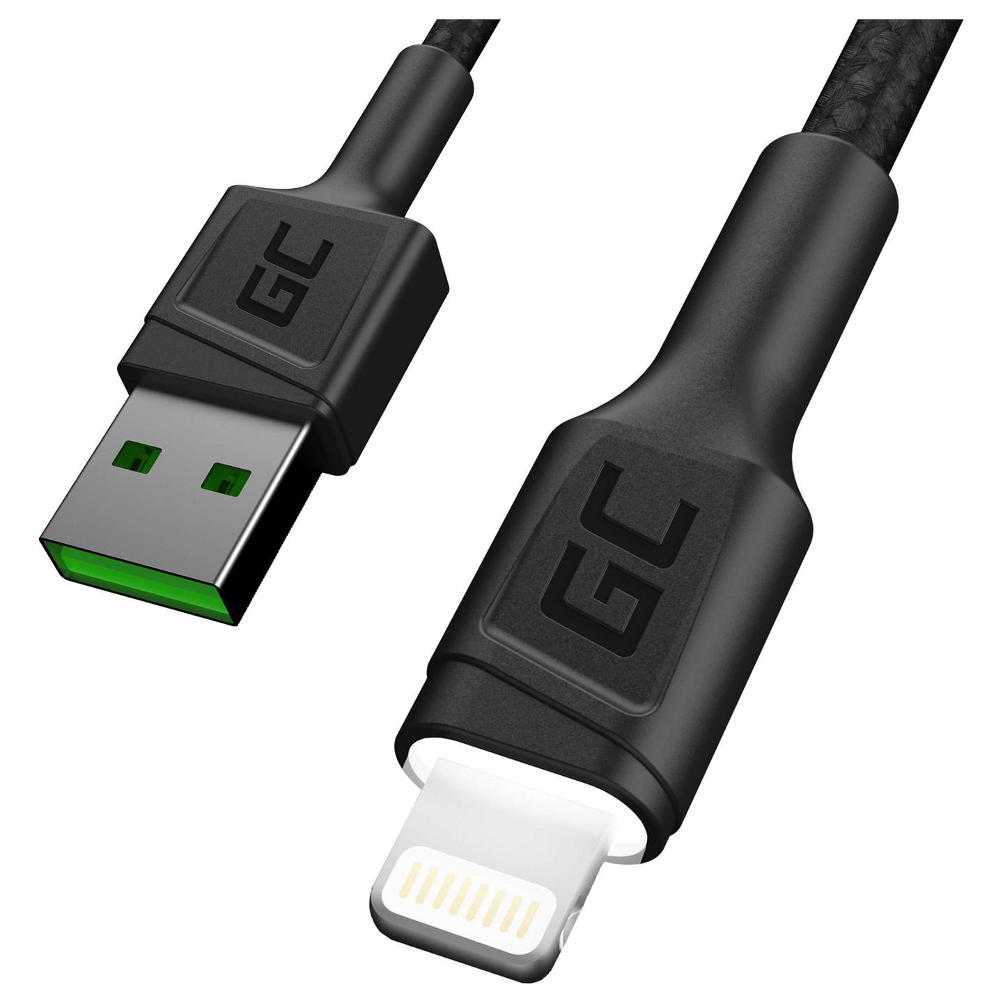 Kabllo për Rrjet ( UTP ) Green Cell KABGC05 lightning / 1.2 m – Zezë
