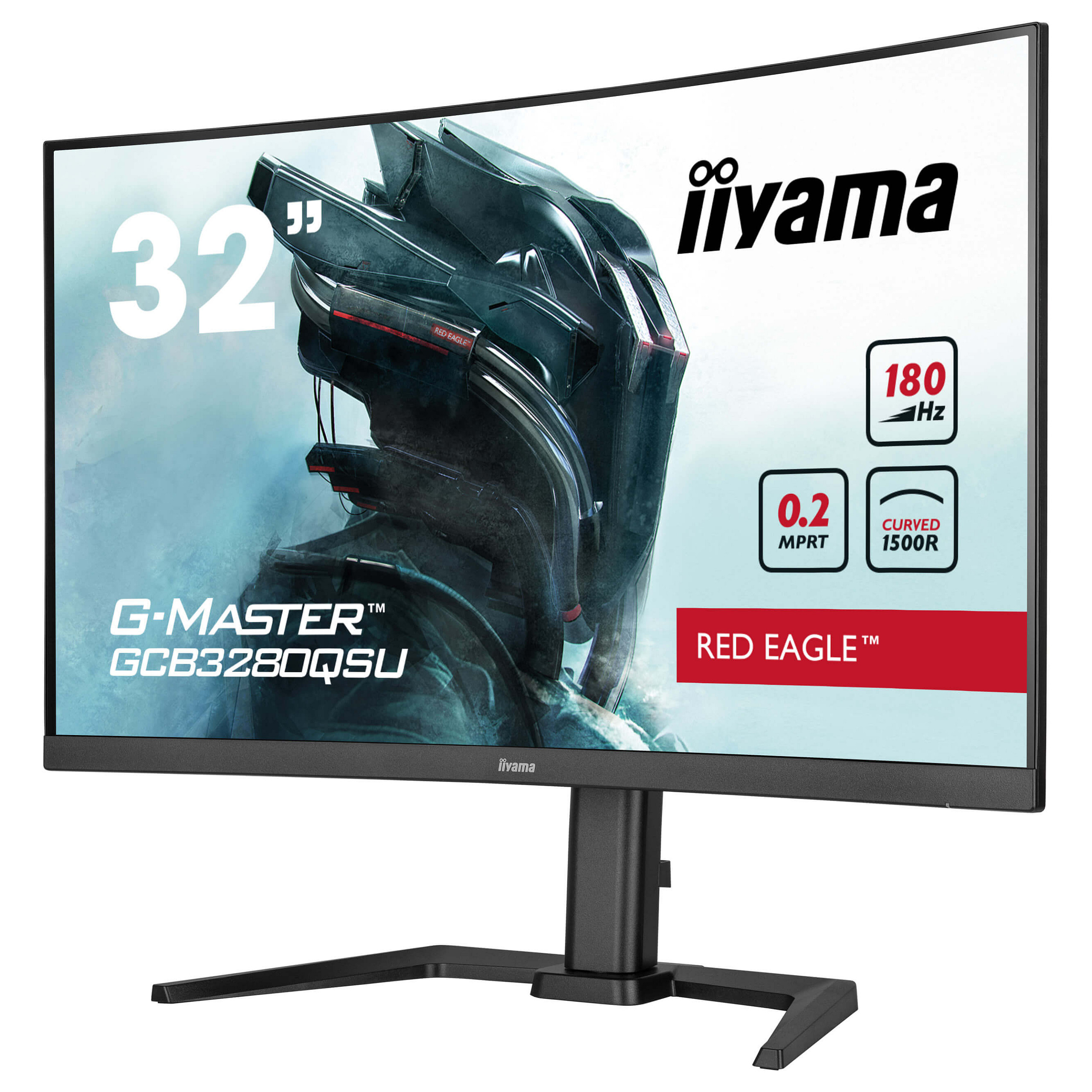 IIYAMA 80.0cm (31.5") GCB3280QSU-B2 16:9 2xHDMI+DP Curv.Lift - 3