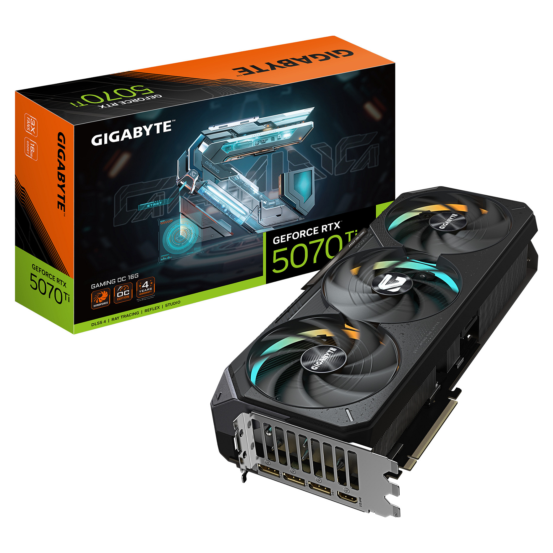 Kartelë Grafike NVIDIA GeForce RTX 5070 Ti / 16GB GDDR7 / 256-bit / Gigabyte GAMING OC / 3 Fans