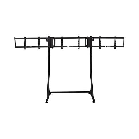 Mbajtëse për Monitor Thermaltake / 3 Monitorë / 32" Curved / 34" Flat / 20kg për Monitor / VESA 75x75-400x200 / Dysheme - Zezë - 2