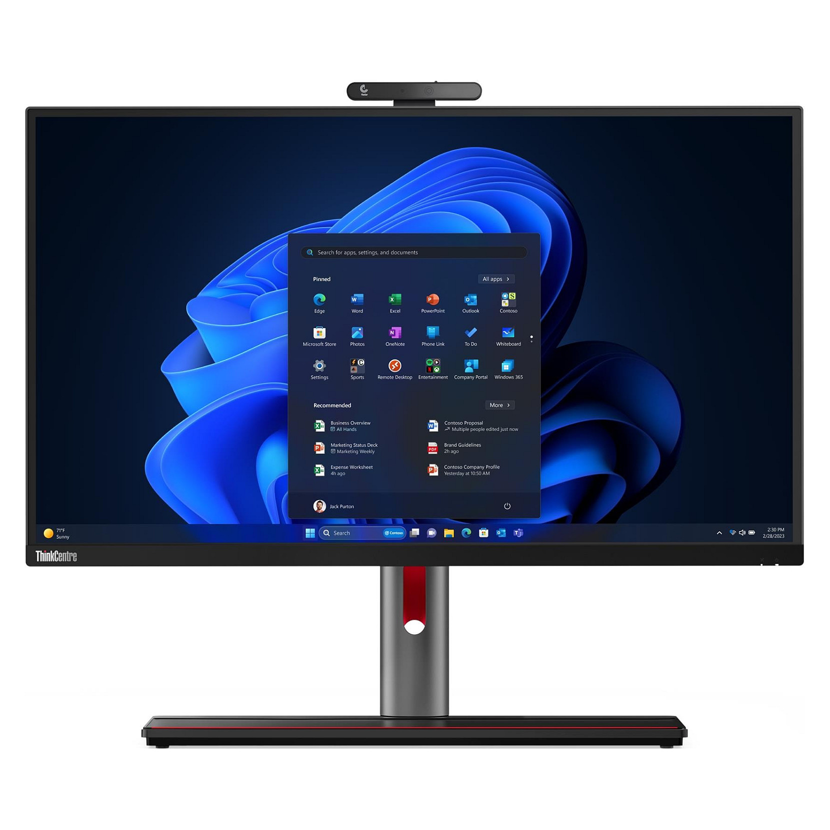 AIO Lenovo ThinkCentre M90a Pro G4 / Core i9 13900 / 32GB DDR5 / 1TB / 27" Quad HD IPS / UHD Graphics 770 - e zezë - 1