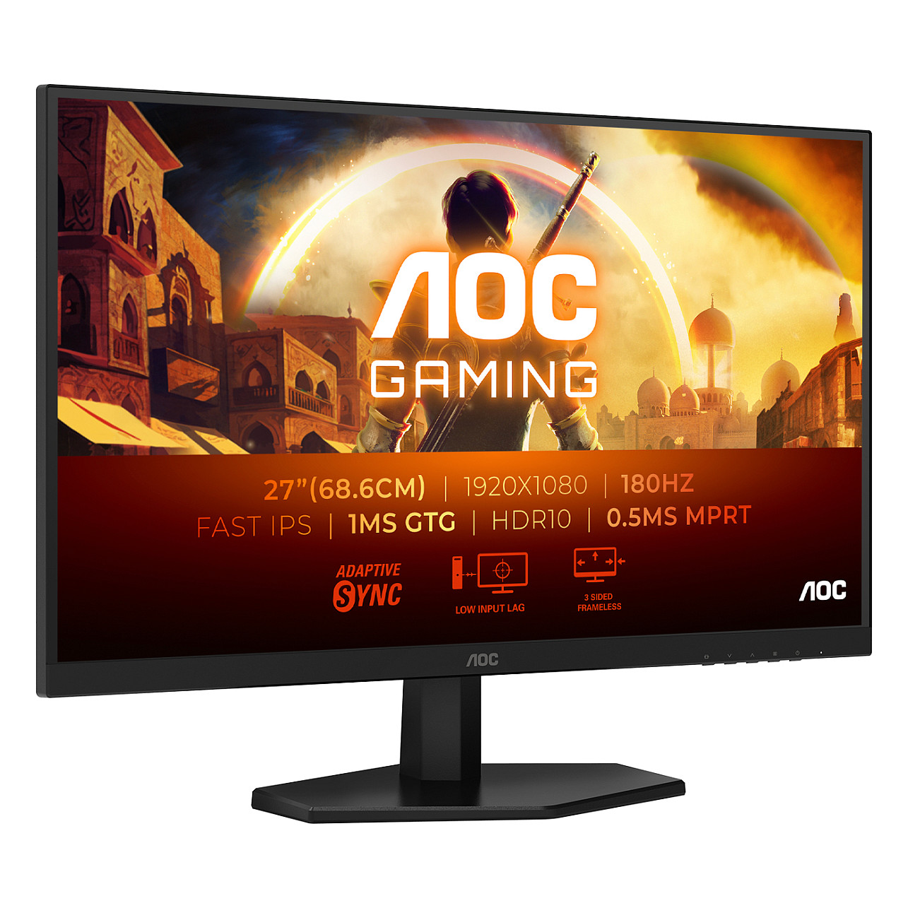 Monitor Gaming AOC 27G42E / 27"/ Full HD Fast IPS / LCD / 180Hz / 1ms / HDMI + DisplayPort - Zezë - 2