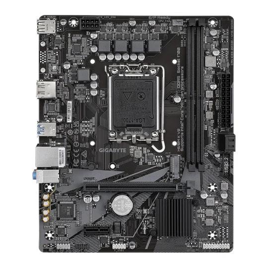 Motherboard GIGABYTE H610M K V2, Intel LGA1700, H610, DDR5, Micro-ATX, PCIe 4.0, M.2, HDMI, DisplayPort  - 2