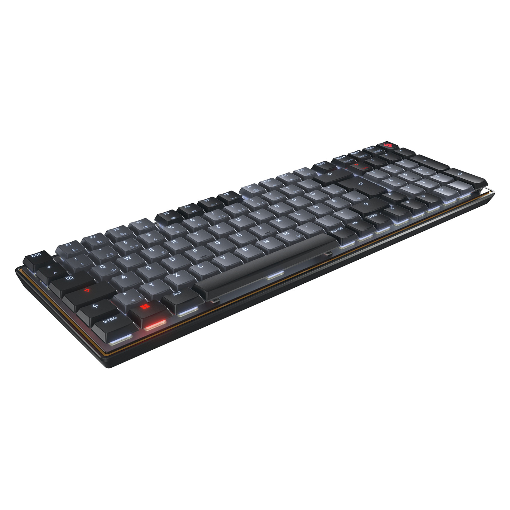 Tastierë me kabllo CHERRY KW 550 MX LP TKL / DE Layout – Zezë - 2