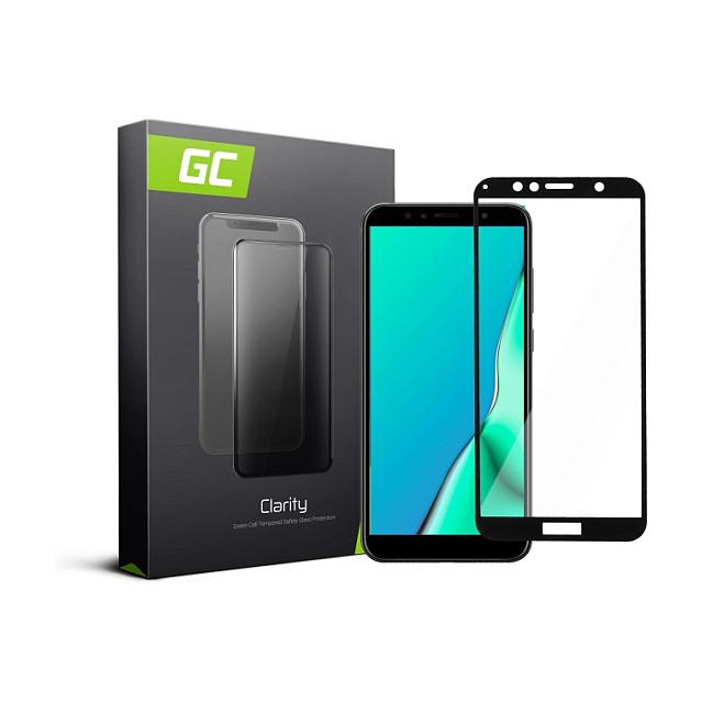 Mbrojtëse Ekrani Green Cell GL28 / Huawei Y6 2018 / Y6 Prime 2018 / GC Clarity / Tempered Glass / 9H / 0.33mm / Full Glue / 2.5D - Transparent